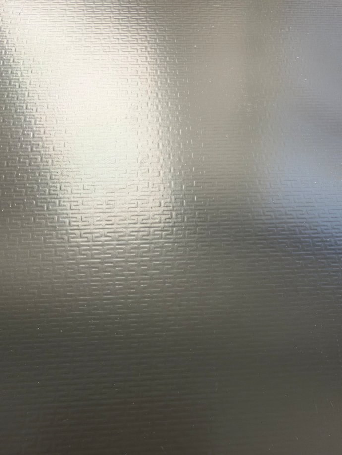H-pattern embossed prepainted sheet finished surface