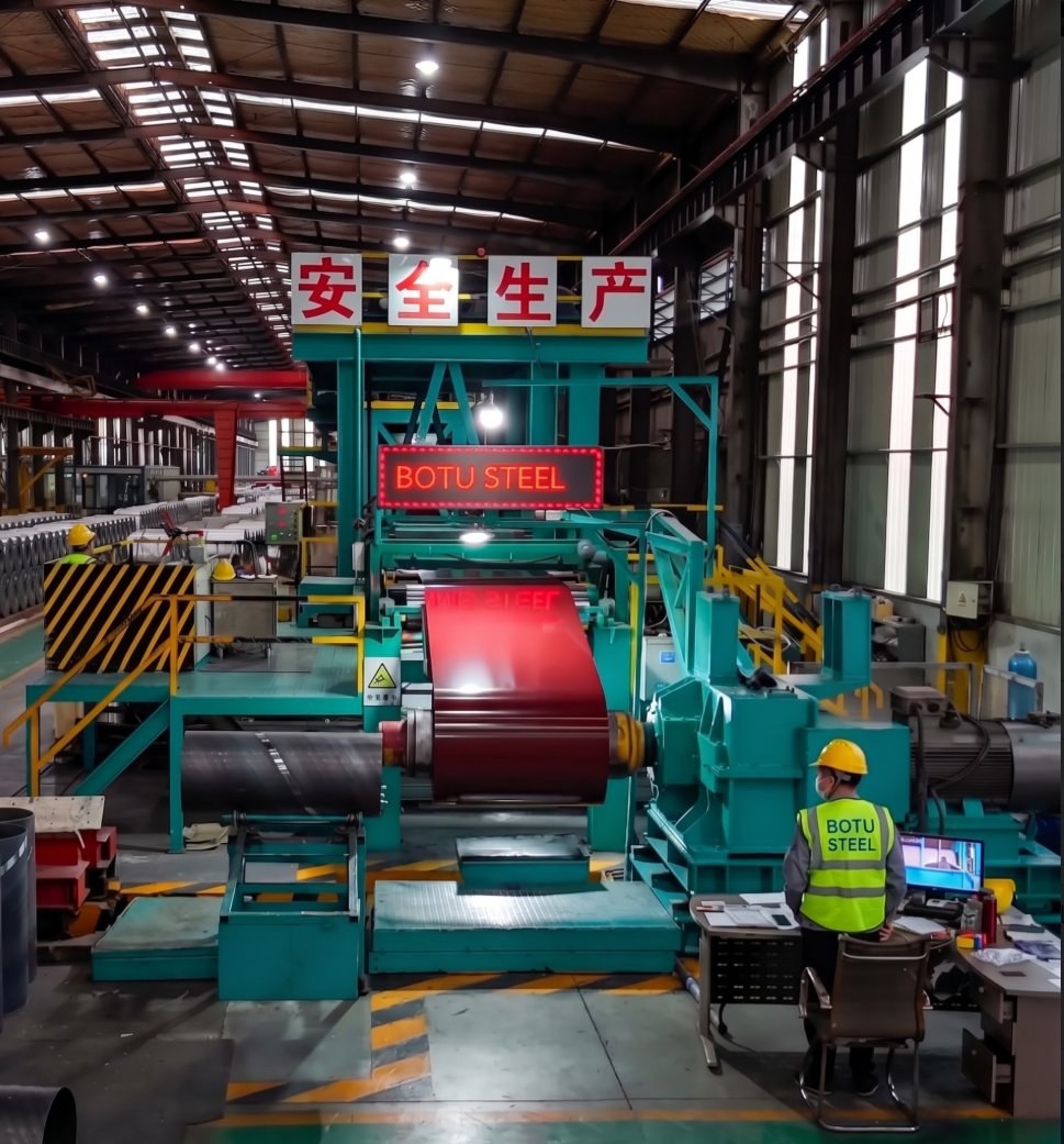 Color coating line in production